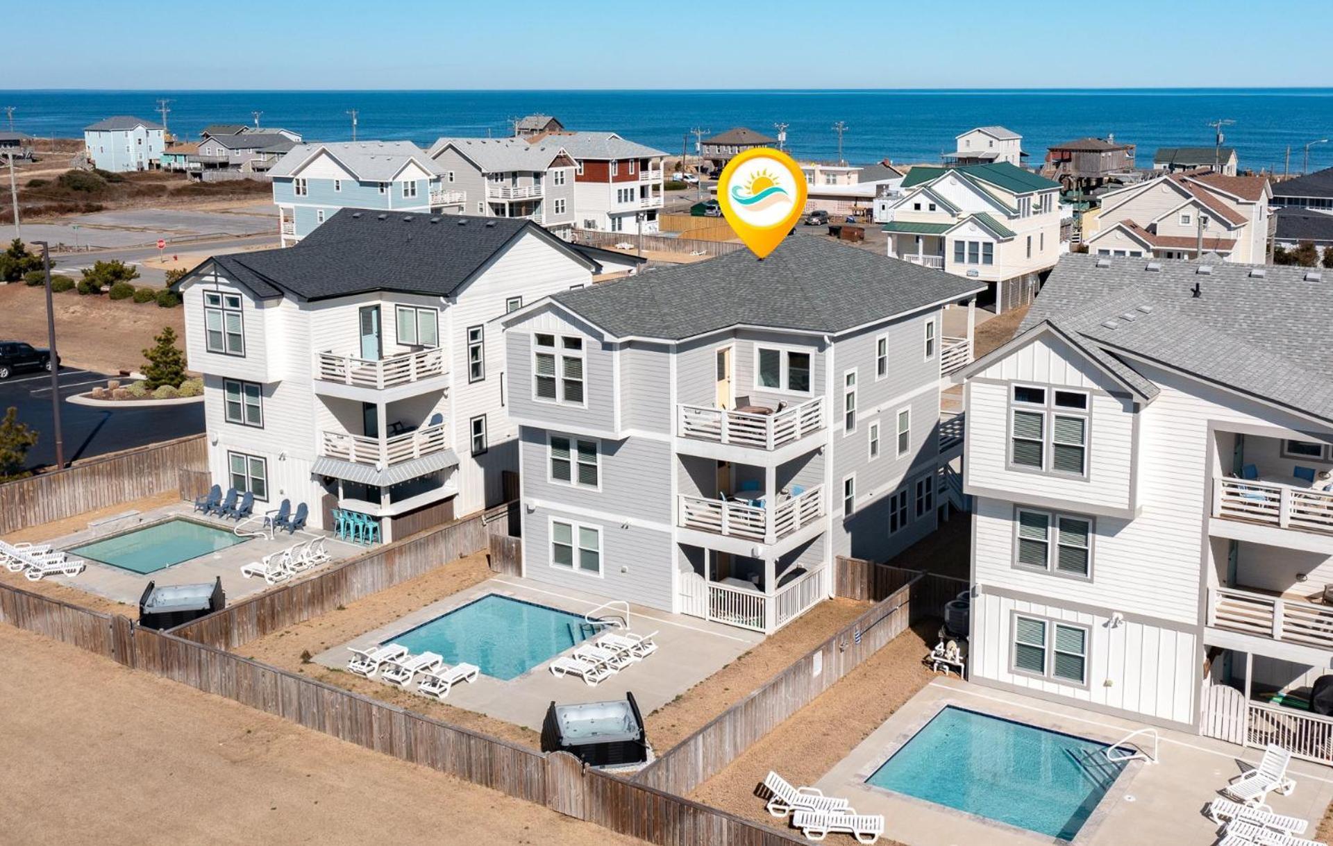 4058 Beach Haven 4 Min Walk To Beach Pool Китти-Хок Экстерьер фото