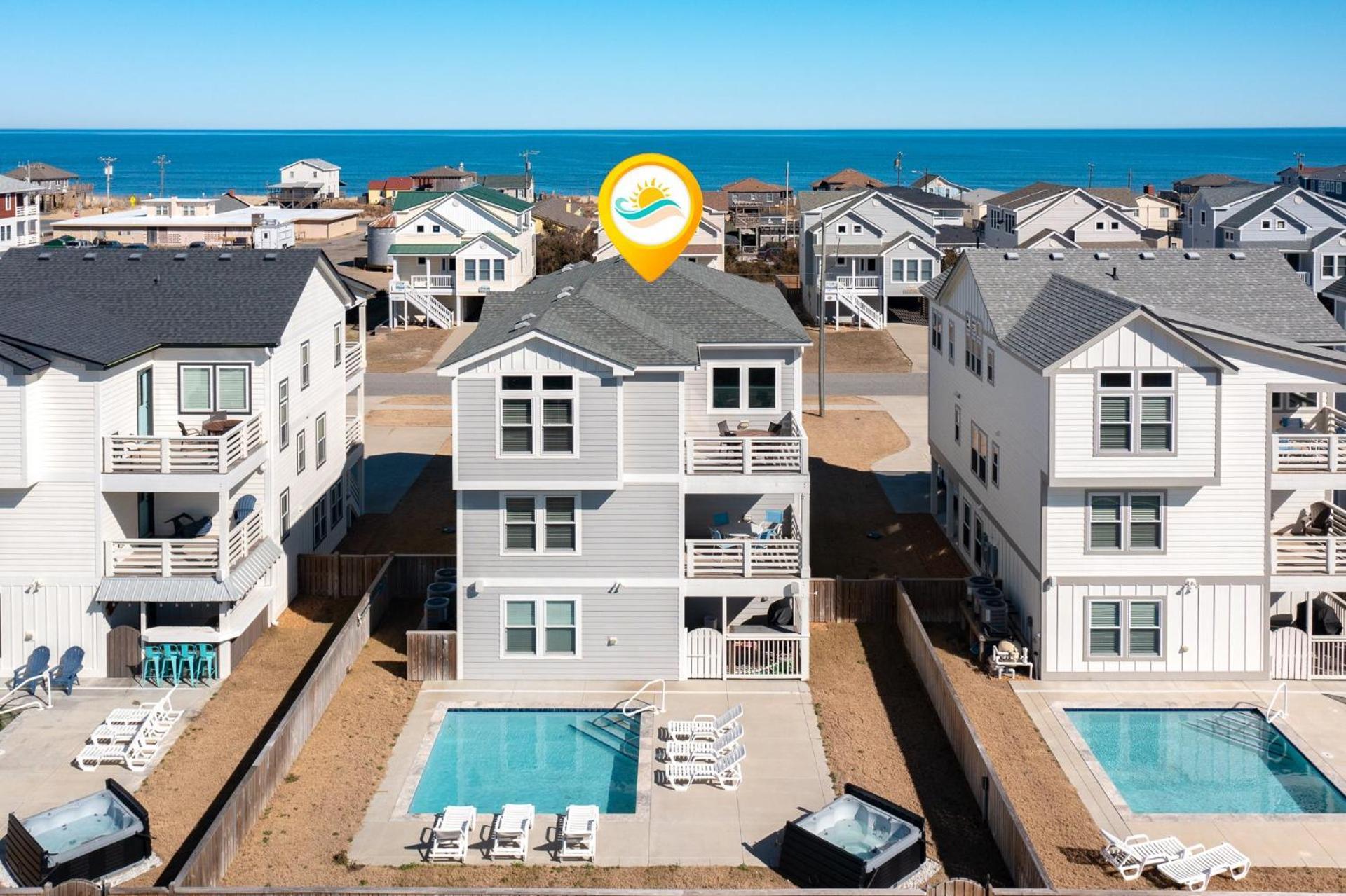 4058 Beach Haven 4 Min Walk To Beach Pool Китти-Хок Экстерьер фото